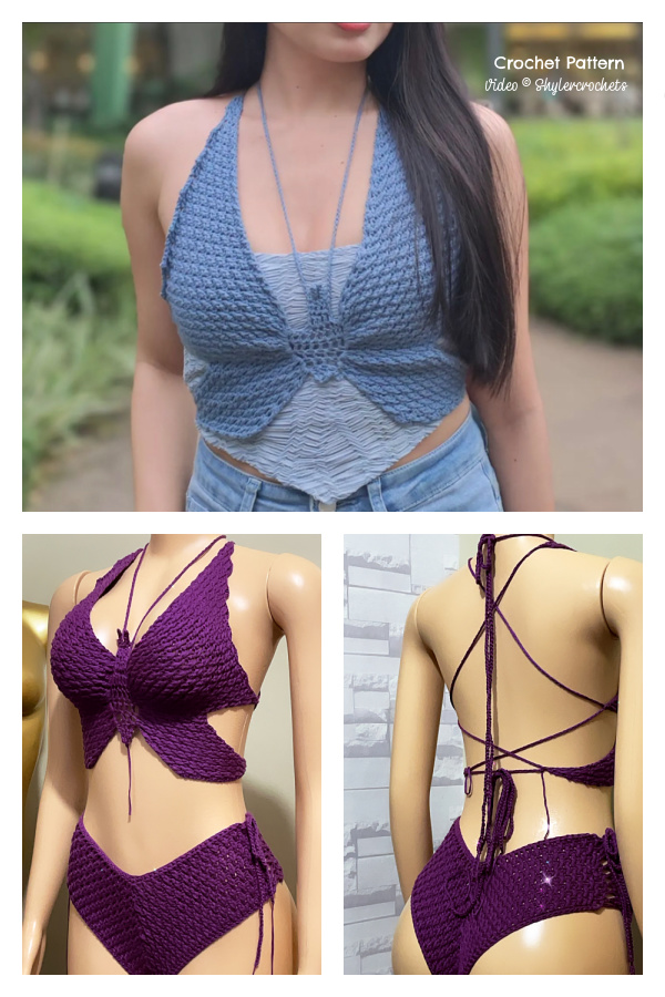Alpine Butterfly Top Crochet Pattern - Video Tutorial