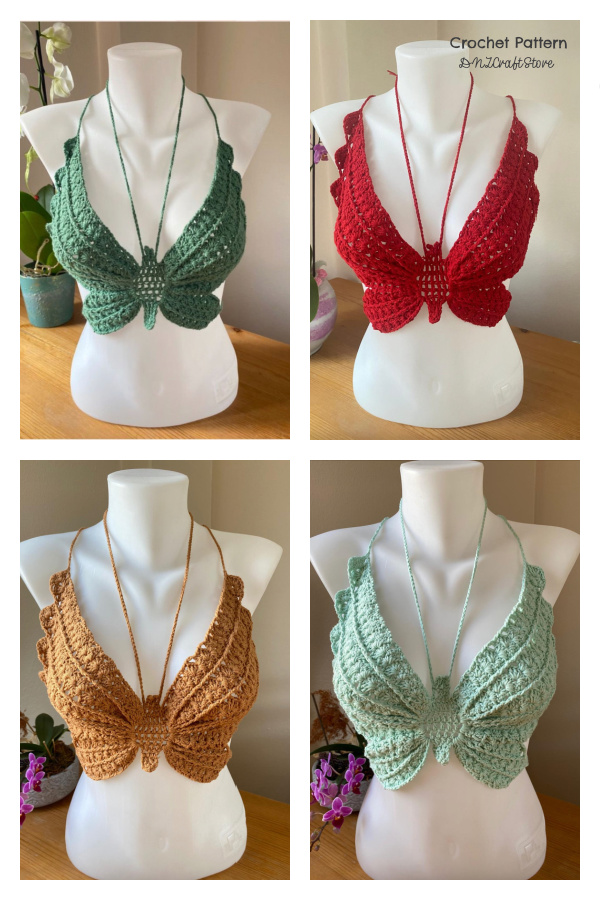 Butterfly Top Crochet Pattern