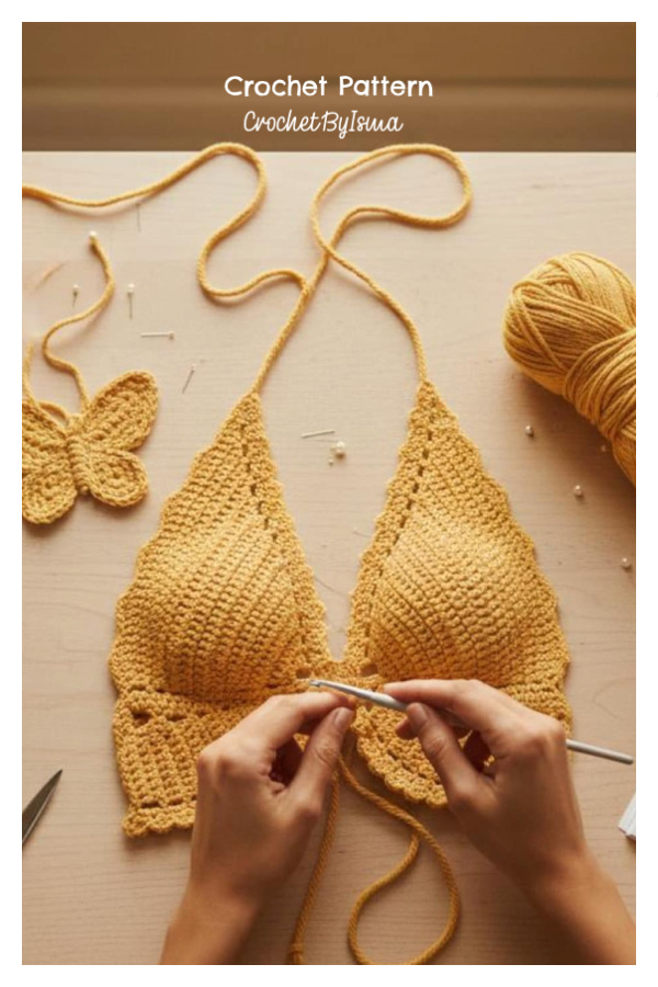 Butterfly Halter Top Crochet Pattern