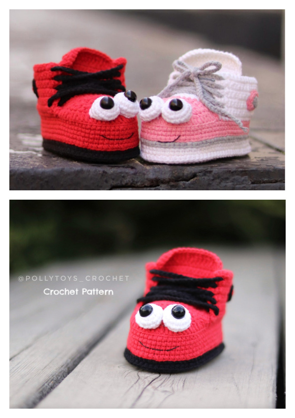 Mr & Mrs Toy Baby Sneakers Crochet Pattern