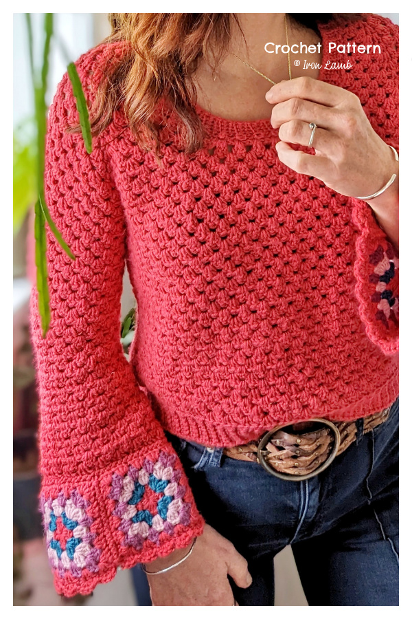 Light Weight Lowrider Jumper Sweater Crochet Pattern