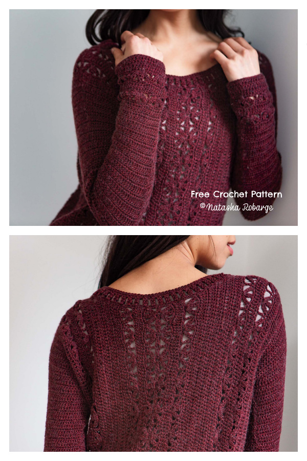 Light Touch Pullover Sweater Free Crochet Pattern