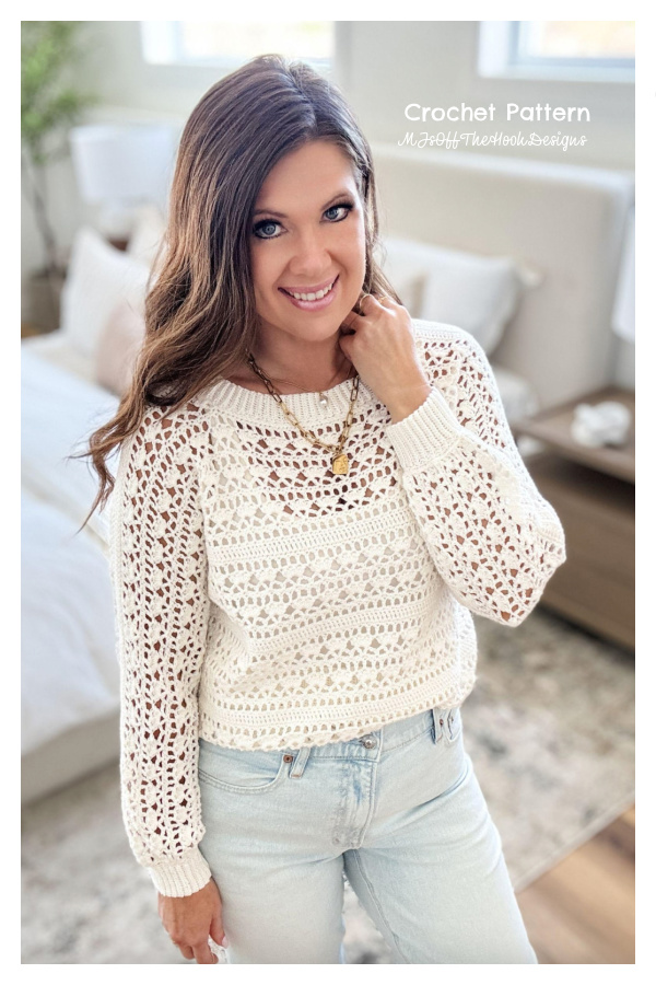 Light Weight Caribbean Sea Sweater Crochet Pattern