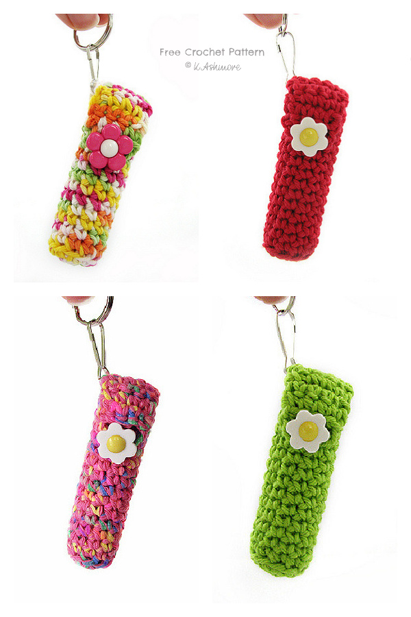 Chapstick & Lip Balm Holder Free Crochet Pattern