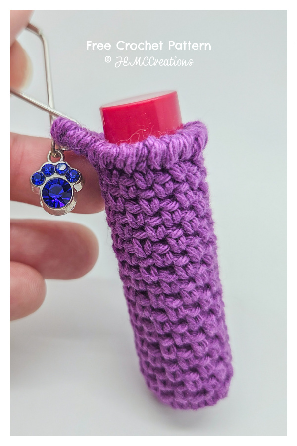 Scrappy Lipstick Holder Free Crochet Pattern