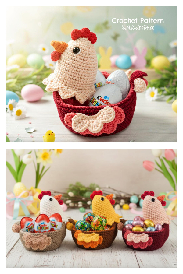 Easter Chicken BasketCrochet Patterns