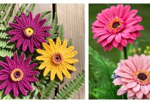Gerbera Flower Crochet Patterns Gerbera Flower Crochet Patterns