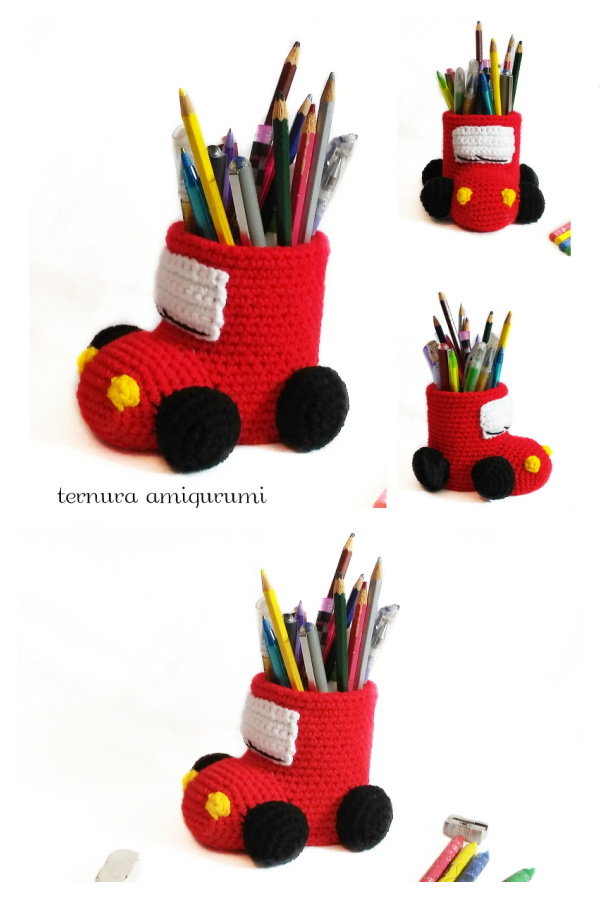 Pencil Holder Car Crochet Pattern Pencil Holder Car Crochet Pattern