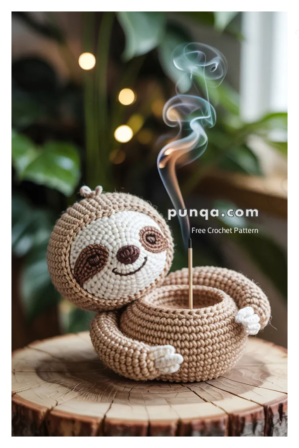 Artistic Home Accents Sloth Incense Holder Free Crochet Patterns Home Decor