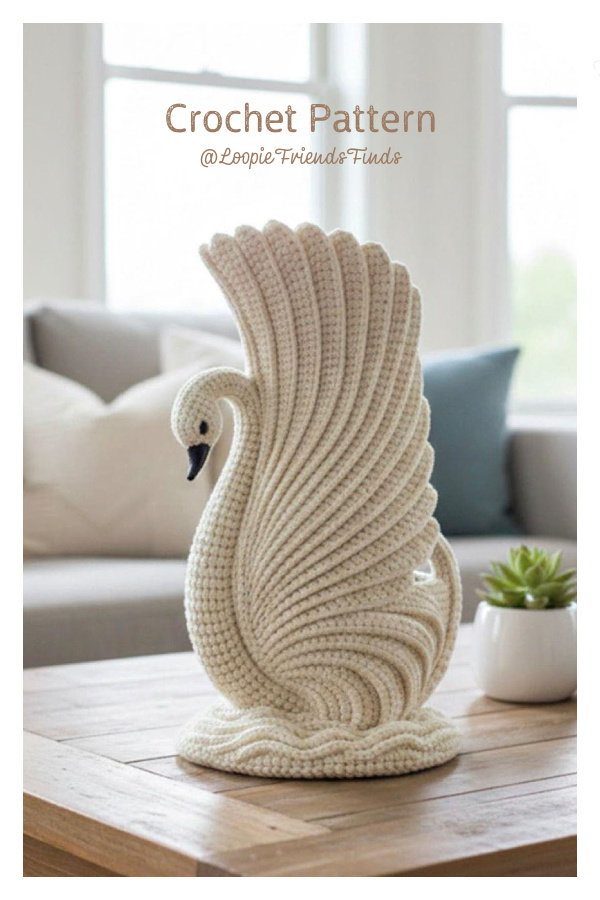 Artistic Home Accents Swan Amigurumi Nursery Decor Crochet Pattern