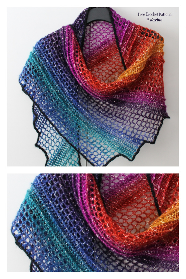 Dragonwing Lizard&nbsp;Lace Shawl Free Crochet Pattern
