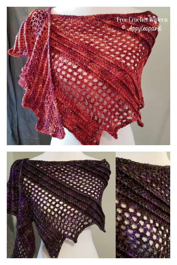 Dragonwing Lizard&nbsp;Lace Shawl Free Crochet Pattern