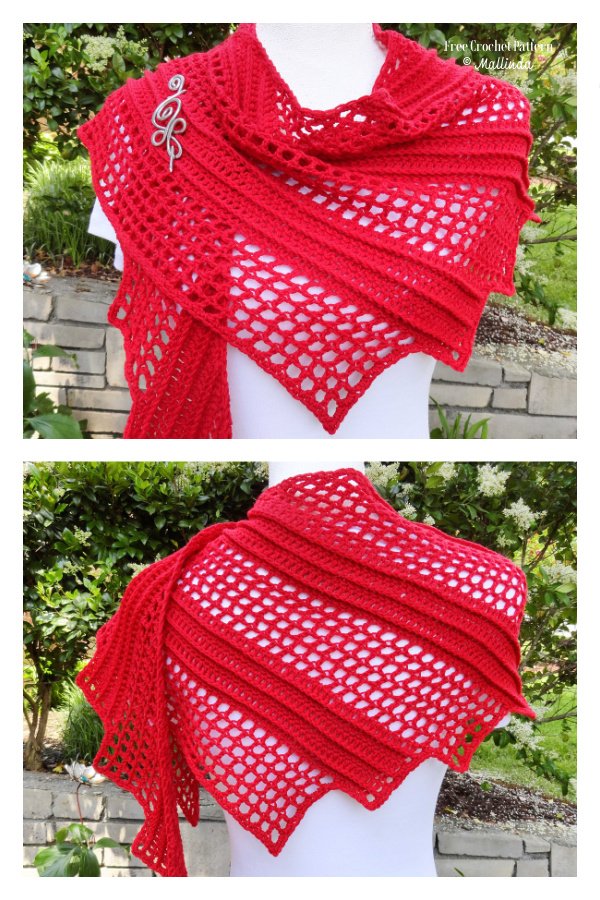 Dragonwing Lizard&nbsp;Lace Shawl Free Crochet Pattern