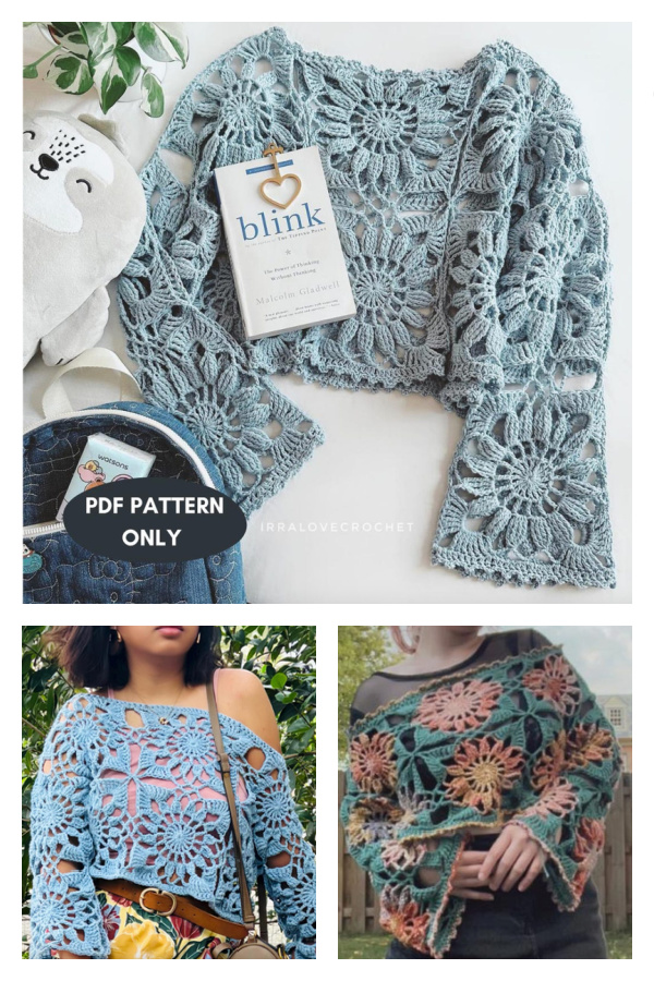 Floral Gerbera Daisy Lace Top Crochet Pattern&nbsp;