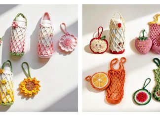 Foldable Mesh Bag Drink Carrier Crochet Patterns Foldable Mesh Bag Drink Carrier Crochet Patterns