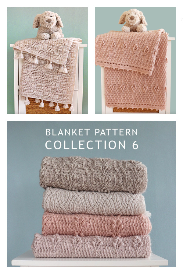 Four Cable Blanket Crochet Patterns
