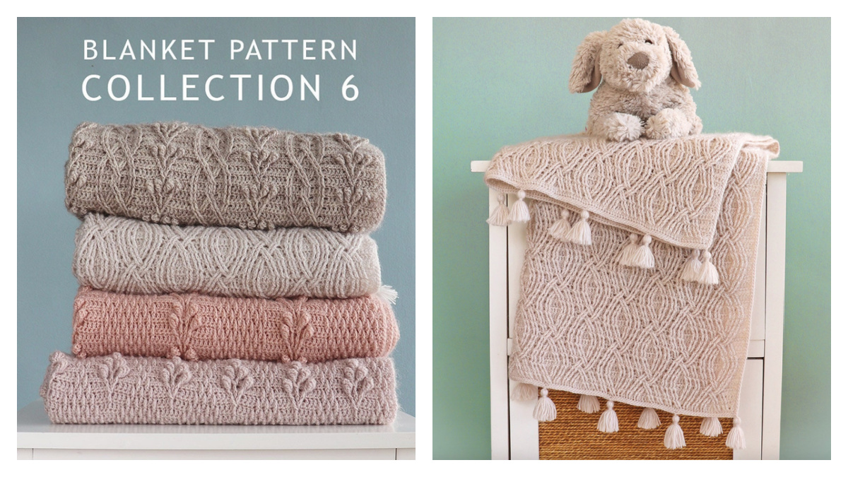Four Cable Blanket Crochet Patterns