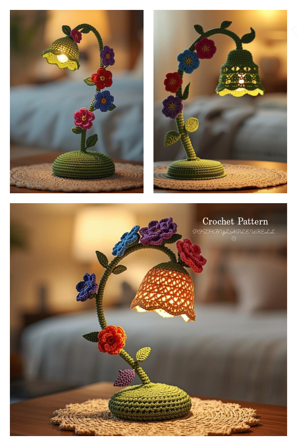 Flower Lamp&nbsp;Crochet Pattern