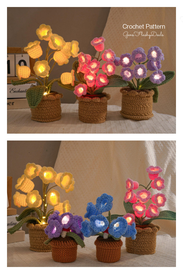 Lily of the Valley Night Light Crochet Pattern