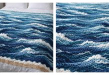 Stormy Seas Textured Ocean Waves Blanket Crochet Pattern Stormy Seas Textured Ocean Waves Blanket Crochet Pattern