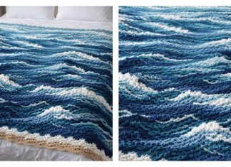 Stormy Seas Textured Ocean Waves Blanket Crochet Pattern Stormy Seas Textured Ocean Waves Blanket Crochet Pattern