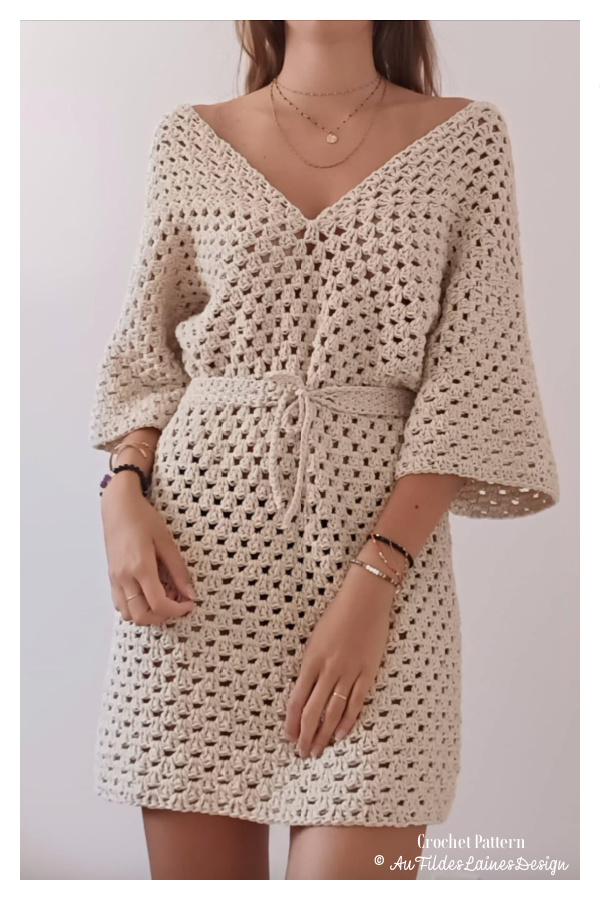 Easy BOHO Summer Dresses Crochet Pattern