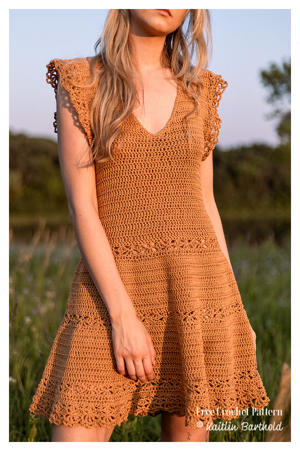 Golden Hour Sun Dress Free Crochet Pattern