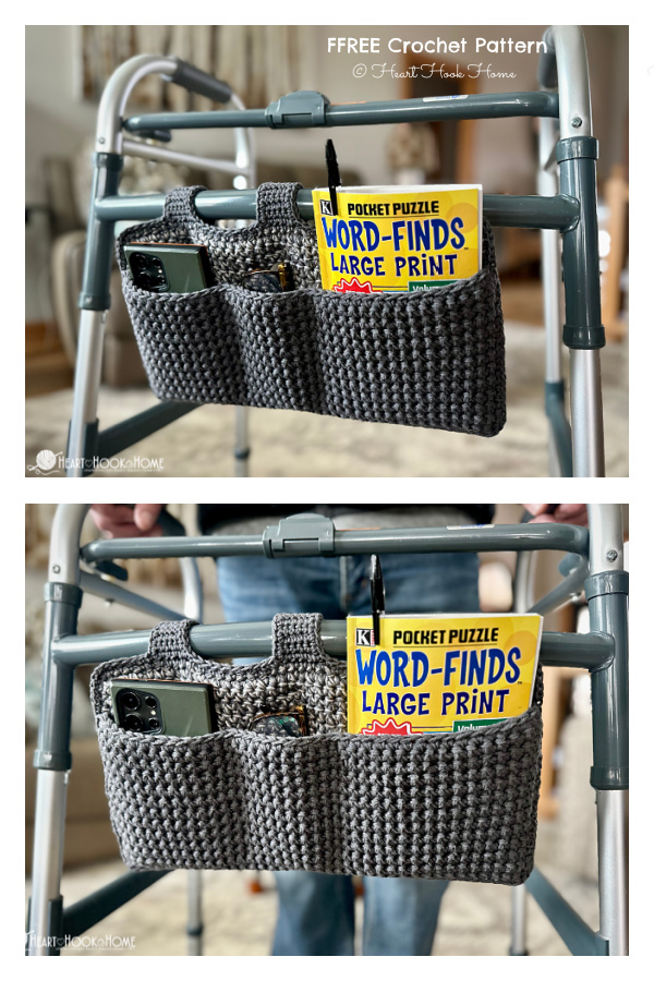 Walker Caddy Organizer FREE Crochet Pattern