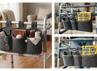 Walker Caddy Organizer Crochet Patterns Walker Caddy Organizer Crochet Patterns