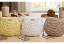 Textured Half Moon Bag Crochet Pattern Textured Half Moon Bag Crochet Pattern