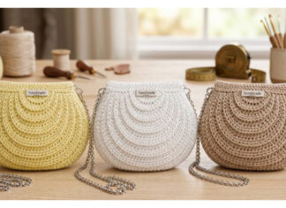 Textured Half Moon Bag Crochet Pattern Textured Half Moon Bag Crochet Pattern