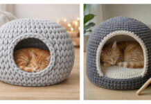 Cozy Cat House Bed Crochet Patterns Cozy Cat House Bed Crochet Patterns