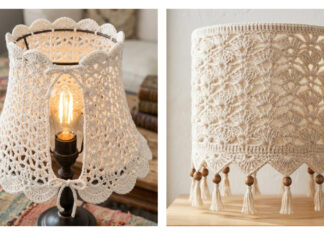 Farmhouse Lampshade Cover Crochet Patterns Farmhouse Lampshade Cover Crochet Patterns