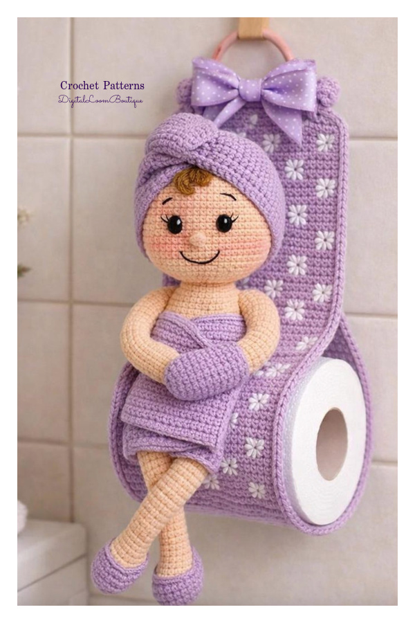 Toilet Paper Roll Doll Holder Crochet Patterns