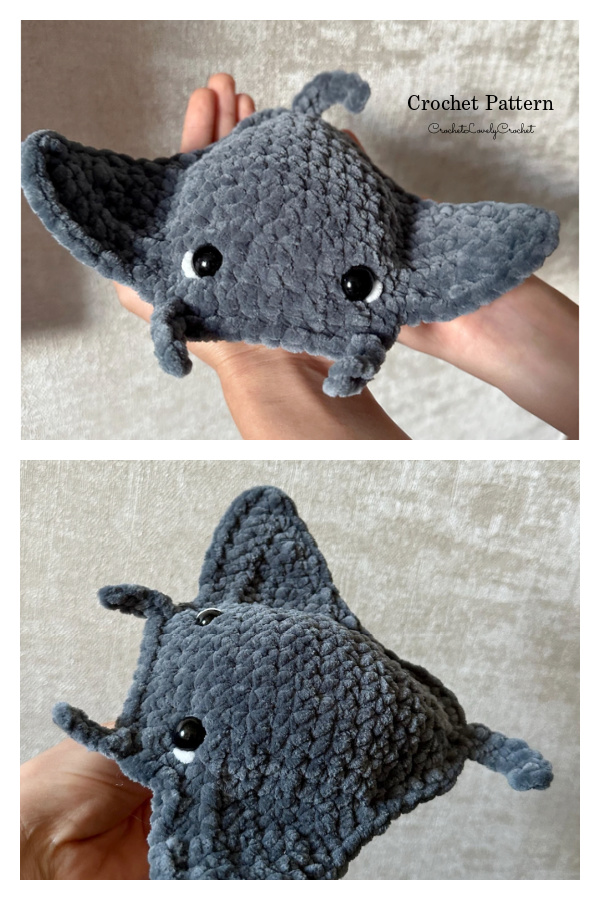 Amigurumi Manta Stringray Crochet Pattern