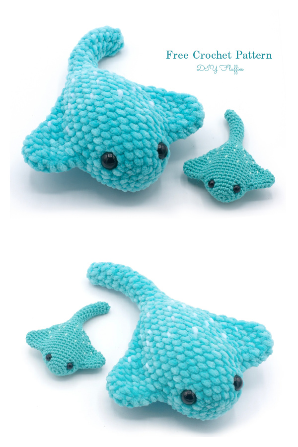 Amigurumi Mini Stringray Free Crochet Pattern
