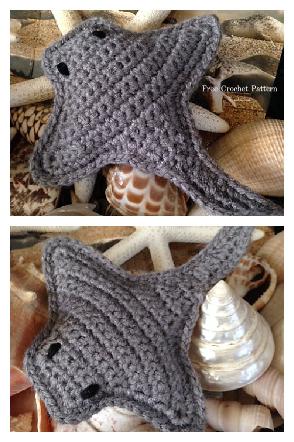 Amigurumi Ralph the Ray Free Crochet Pattern
