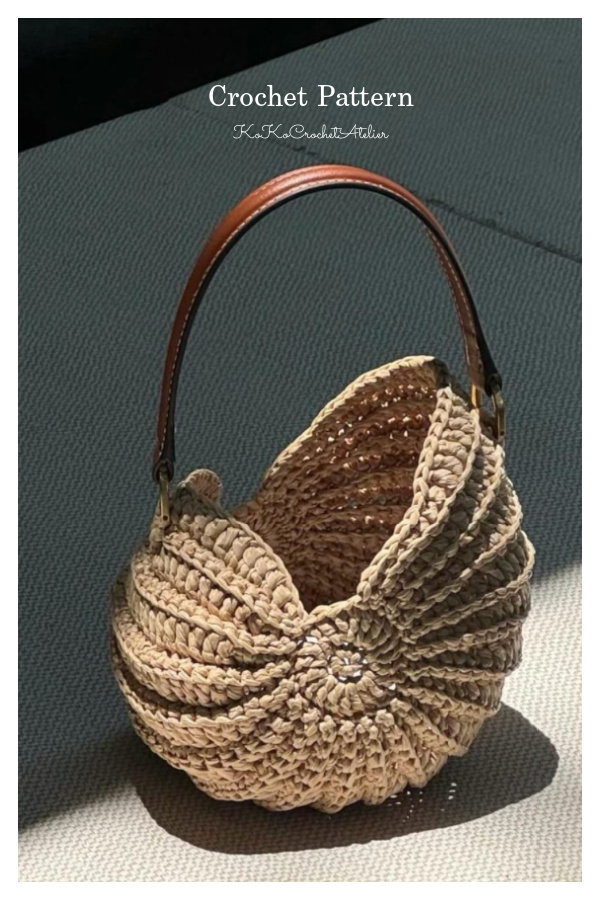 Sea Conch Shoulder Bag Crochet Pattern