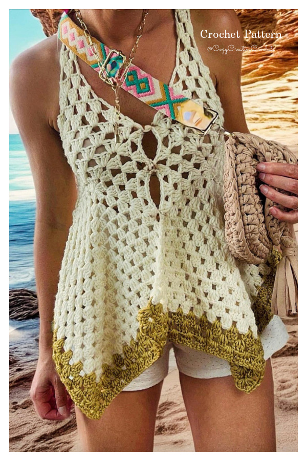 Fairy Fae Boho Granny Style Vest Top Crochet Pattern Fairy Fae Boho Granny Style Vest Top Crochet Pattern