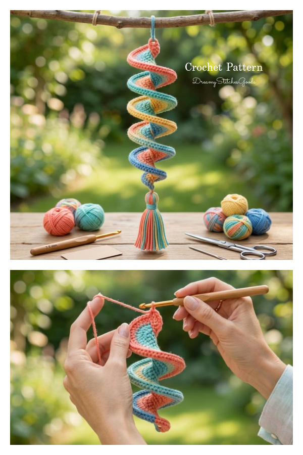 Twisting Wind Spinner Crochet Pattern