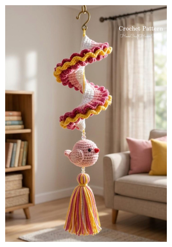 Bird Wind Spinner Crochet Pattern