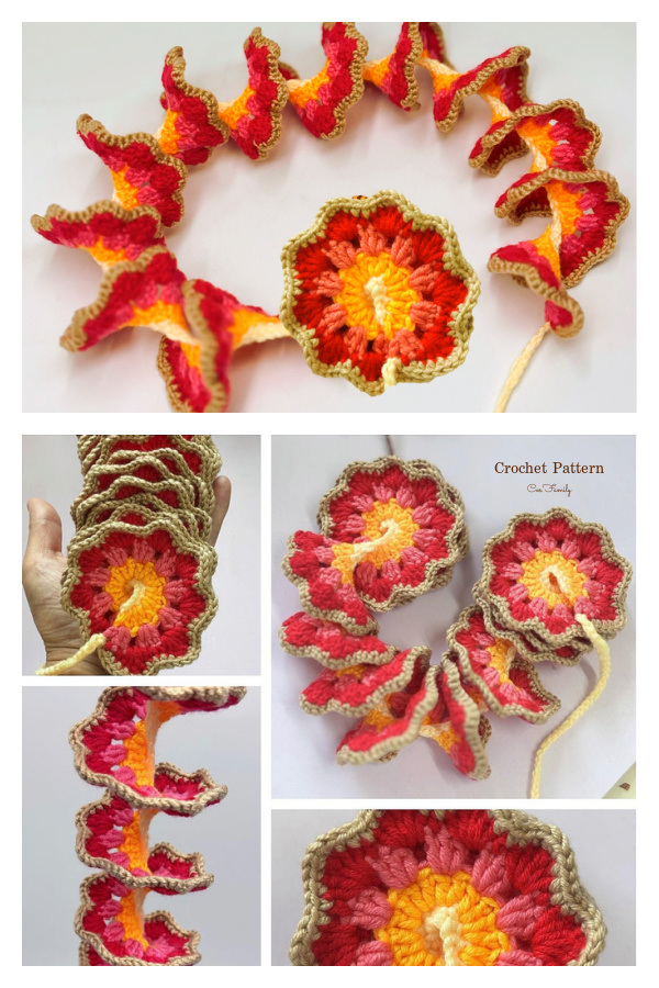 Granny Square Wind Spinner Crochet Pattern