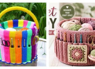 Handicraft Yarn Hook Bucket Organizer Crochet Patterns Handicraft Yarn Hook Bucket Organizer Crochet Patterns