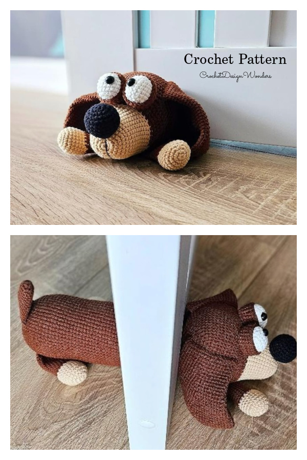 Dog Door Stopper Crochet Pattern