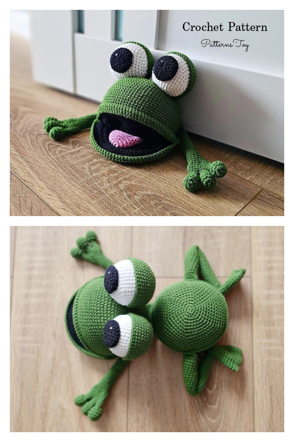 Frog Door Stopper Crochet Pattern