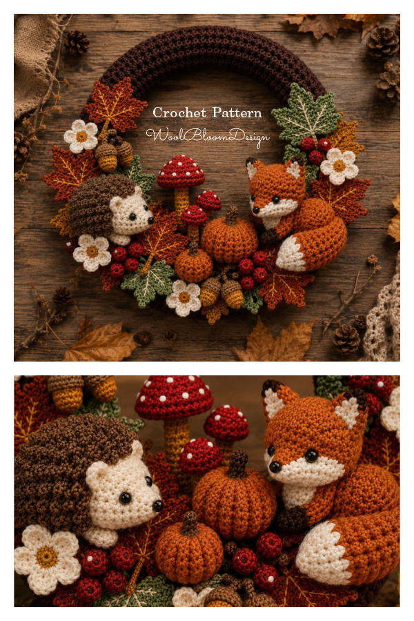 Autumn Wreath Crochet Pattern