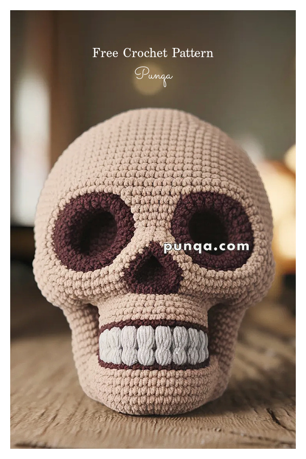 Amigurumi Skull Free Crochet Pattern