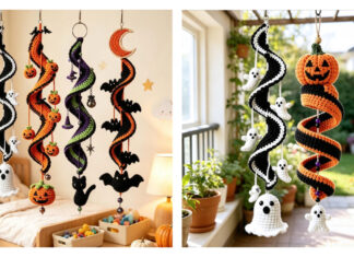 Halloween Wind Spiral Spinner Crochet Patterns Halloween Wind Spiral Spinner Crochet Patterns