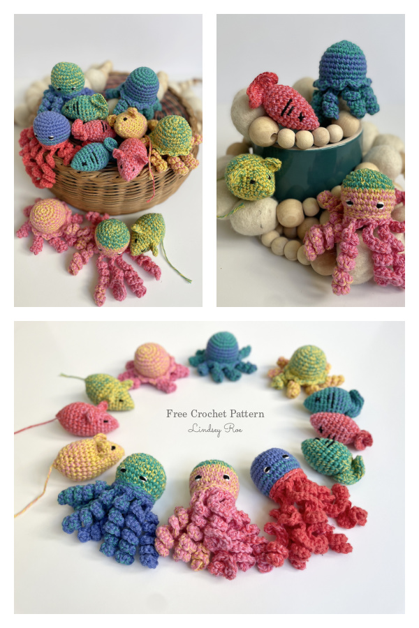 4 in 1 Cat Toys Free Crochet Patterns